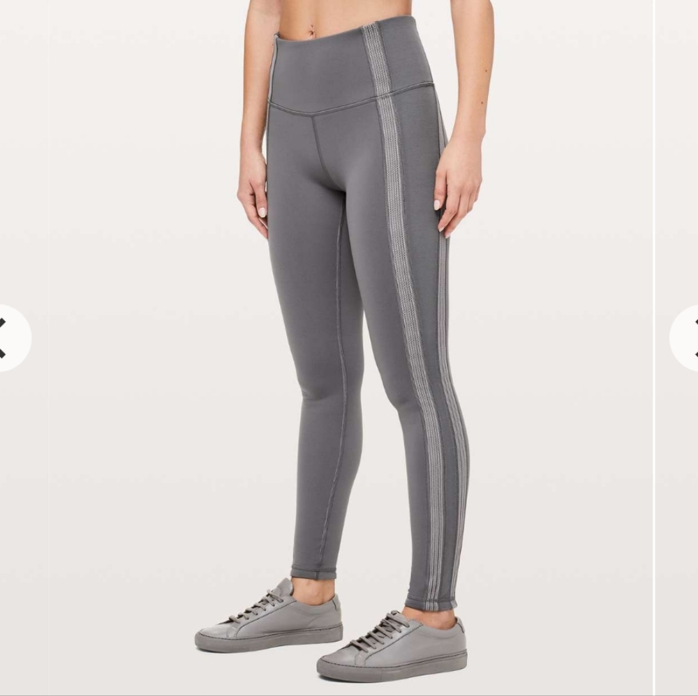 Lululemon Power Lines Pant *28" Titanium / Dark Chrome